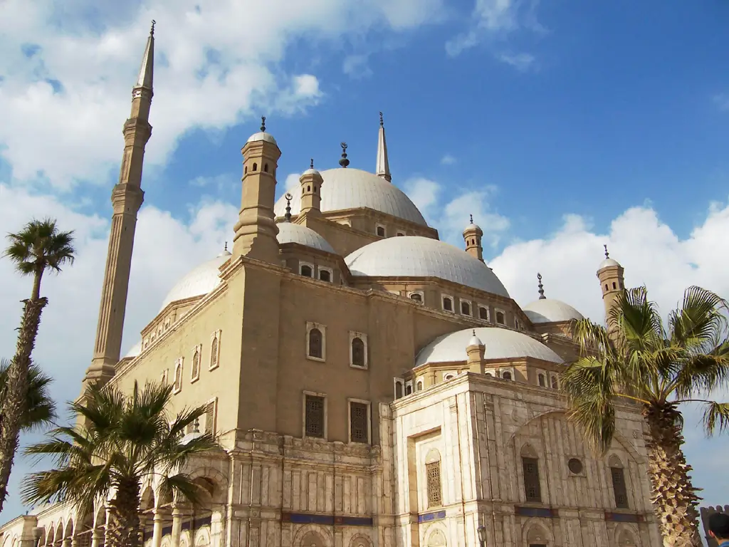 mezquita de muhammad ali en el cairo egipto